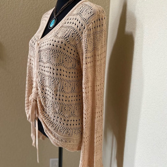 Crochet Drawstring Swimsuit Coverup - Picture 3 of 7